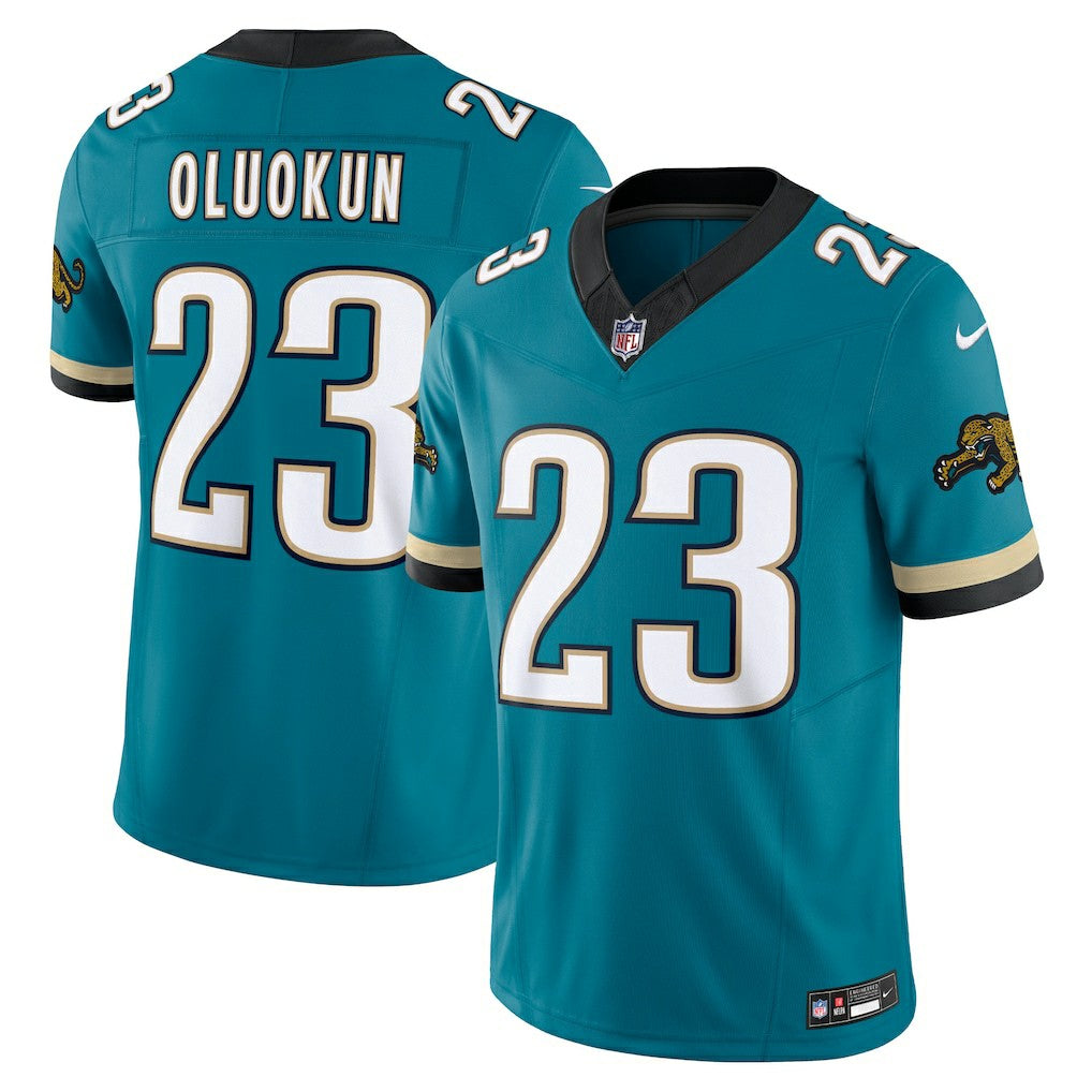Nike Foye Oluokun Jacksonville Jaguars Prowler Throwback Vapor F.U.S.E. Limited Jersey Teal