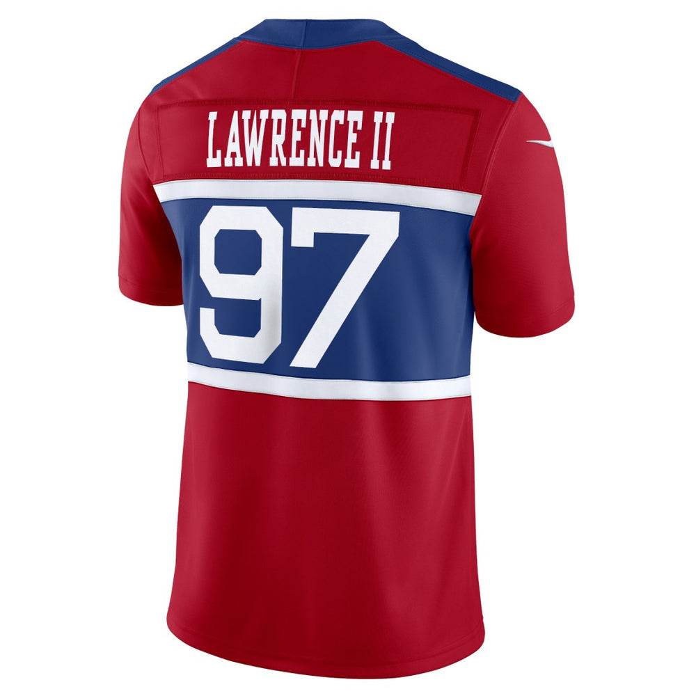 Nike Dexter Lawrence II New York Giants Alternate Vapor F.U.S.E. Limited Jersey Century Red