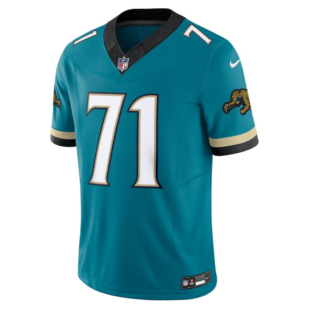 Nike Tony Boselli Jacksonville Jaguars Prowler Throwback Vapor F.U.S.E. Limited Retired Player Jersey Teal