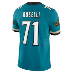 Nike Tony Boselli Jacksonville Jaguars Prowler Throwback Vapor F.U.S.E. Limited Retired Player Jersey Teal