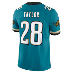 Nike Fred Taylor Jacksonville Jaguars Prowler Throwback Vapor F.U.S.E. Limited Retired Player Jersey Teal