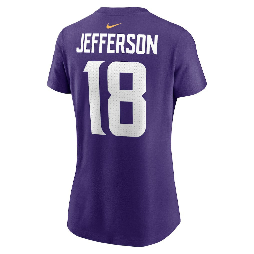 Nike Justin Jefferson Minnesota Vikings Women's Player Name & Number T-Shirt Purple