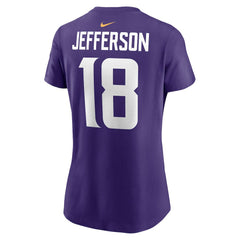 Nike Justin Jefferson Minnesota Vikings Women's Player Name & Number T-Shirt Purple