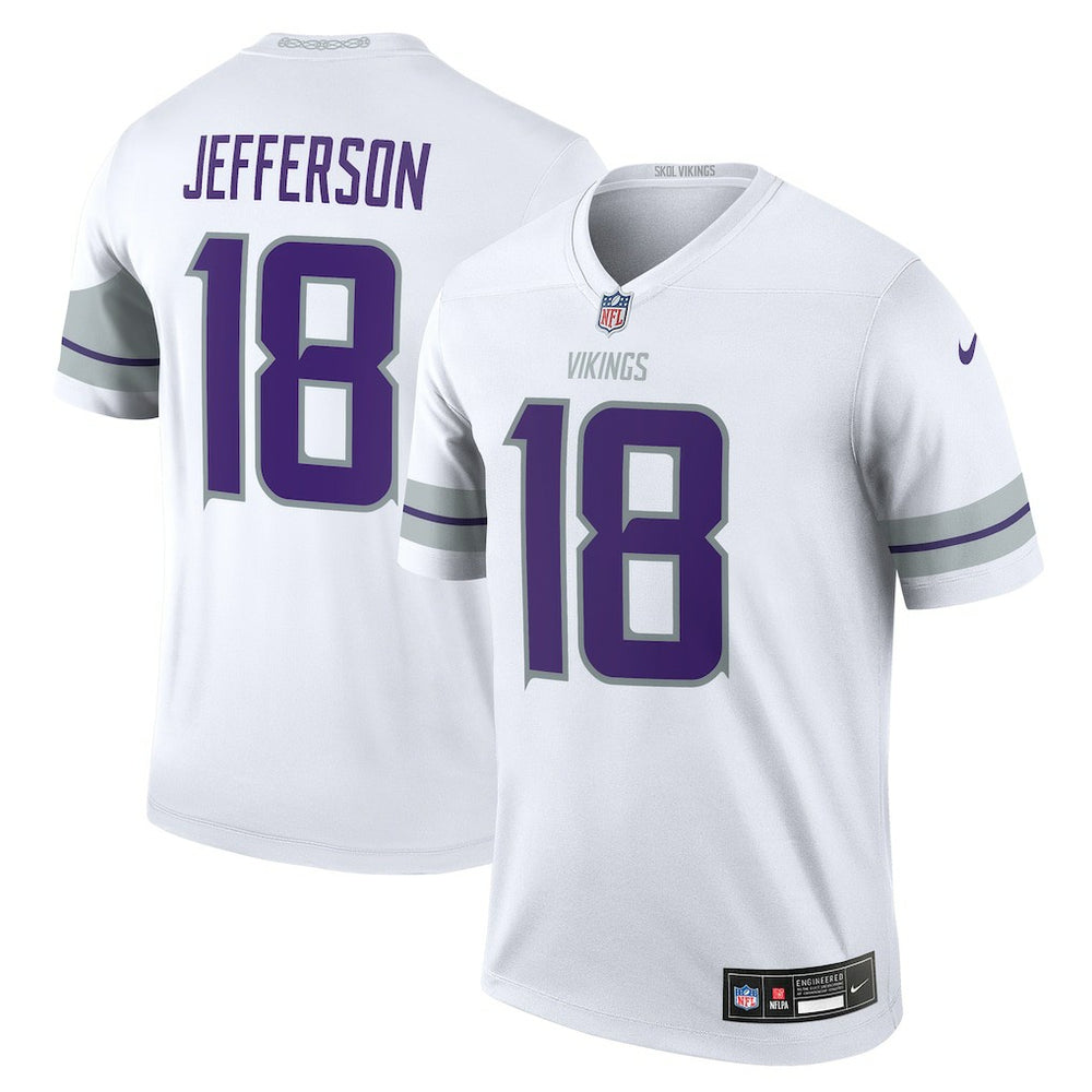 Nike Justin Jefferson Minnesota Vikings Legend Player Performance Top White