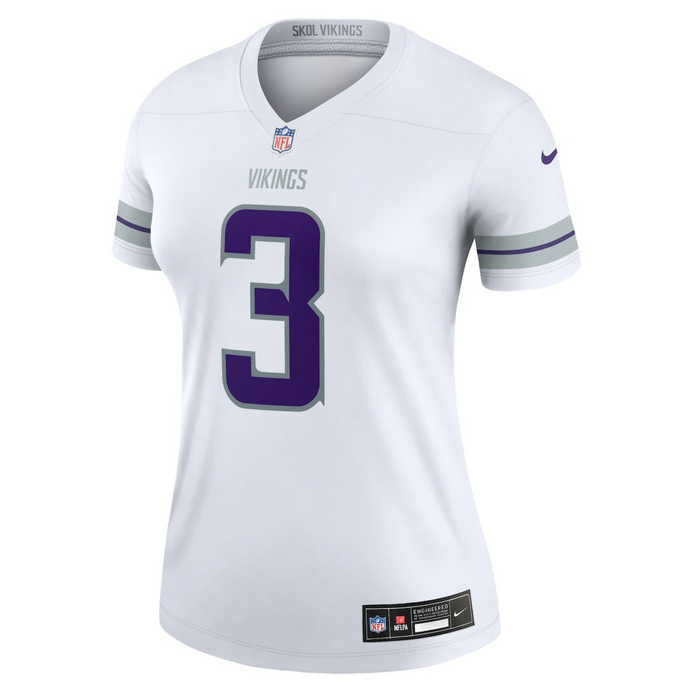 Nike Jordan Addison Minnesota Vikings Women's Alternate Legend Player Performance Top White