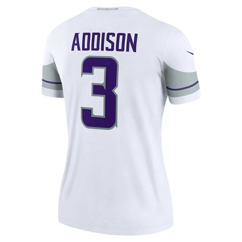 Nike Jordan Addison Minnesota Vikings Women's Alternate Legend Player Performance Top White