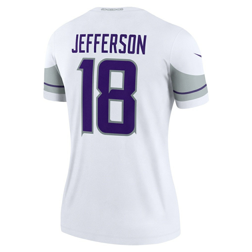 Nike Justin Jefferson Minnesota Vikings Women's Alternate Legend Player Performance Top White