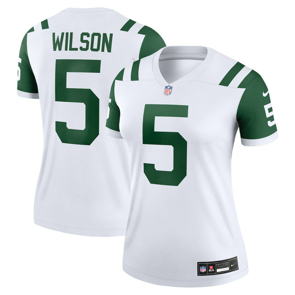 Nike Garrett Wilson New York Jets Women's Alternate Legend Player Performance Top Classic Alternate White