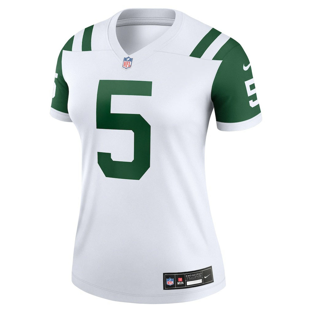 Nike Garrett Wilson New York Jets Women's Alternate Legend Player Performance Top Classic Alternate White