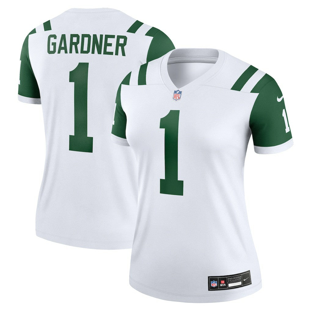 Nike Ahmad Sauce Gardner New York Jets Women's Alternate Legend Player Performance Top Classic Alternate White