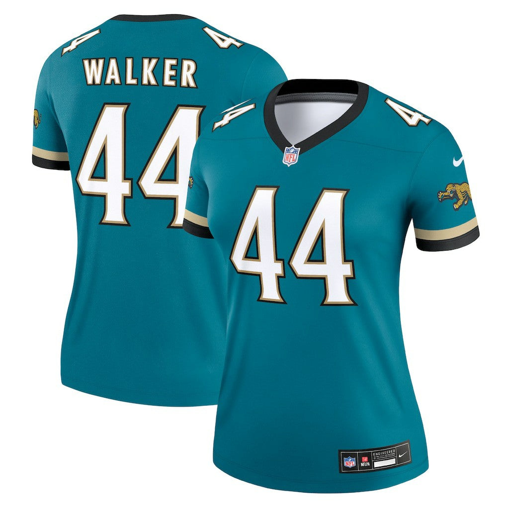 Nike Travon Walker Jacksonville Jaguars Women's Alternate Legend Player Performance Top Prowler Throwback Teal