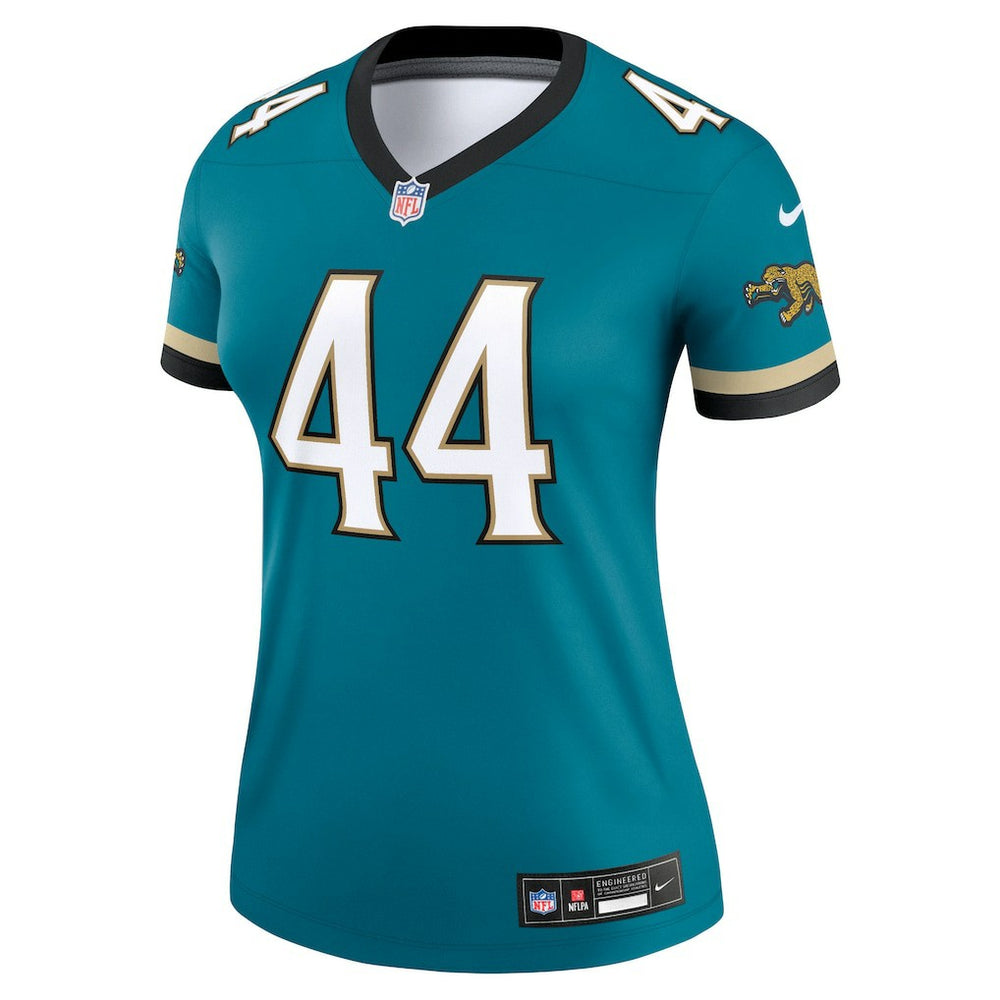 Nike Travon Walker Jacksonville Jaguars Women's Alternate Legend Player Performance Top Prowler Throwback Teal