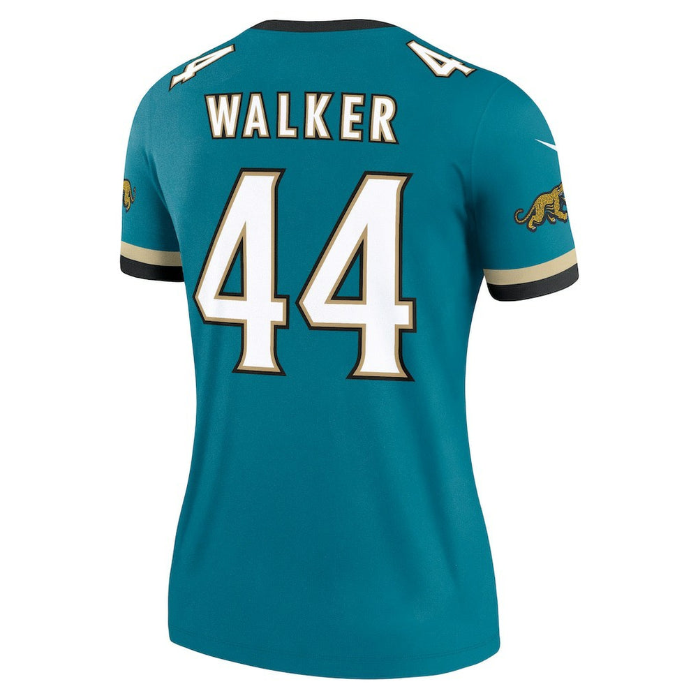 Nike Travon Walker Jacksonville Jaguars Women's Alternate Legend Player Performance Top Prowler Throwback Teal