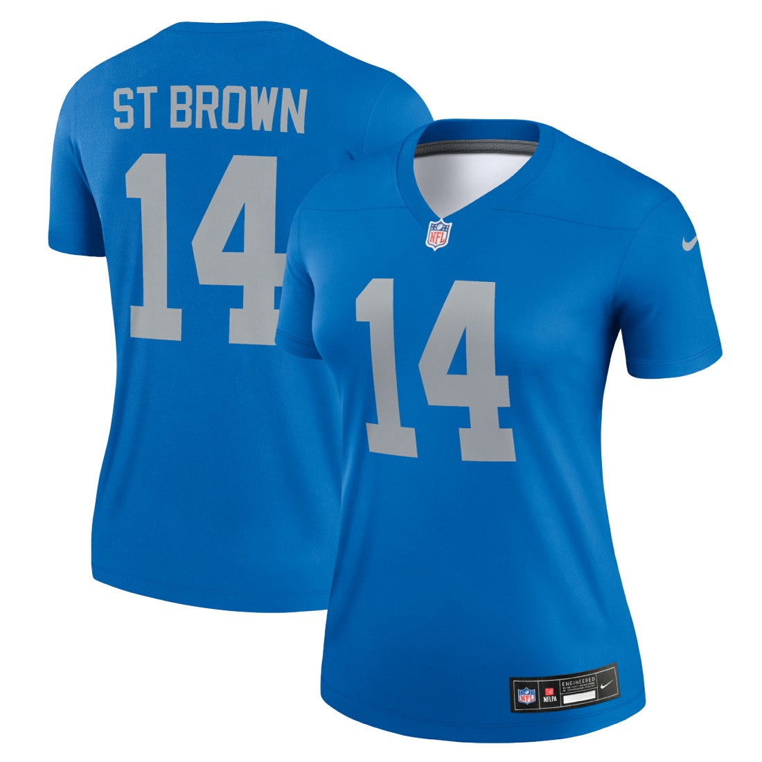 Nike Amon-Ra St. Brown Detroit Lions Women's Alternate Legend Player Performance Top Blue