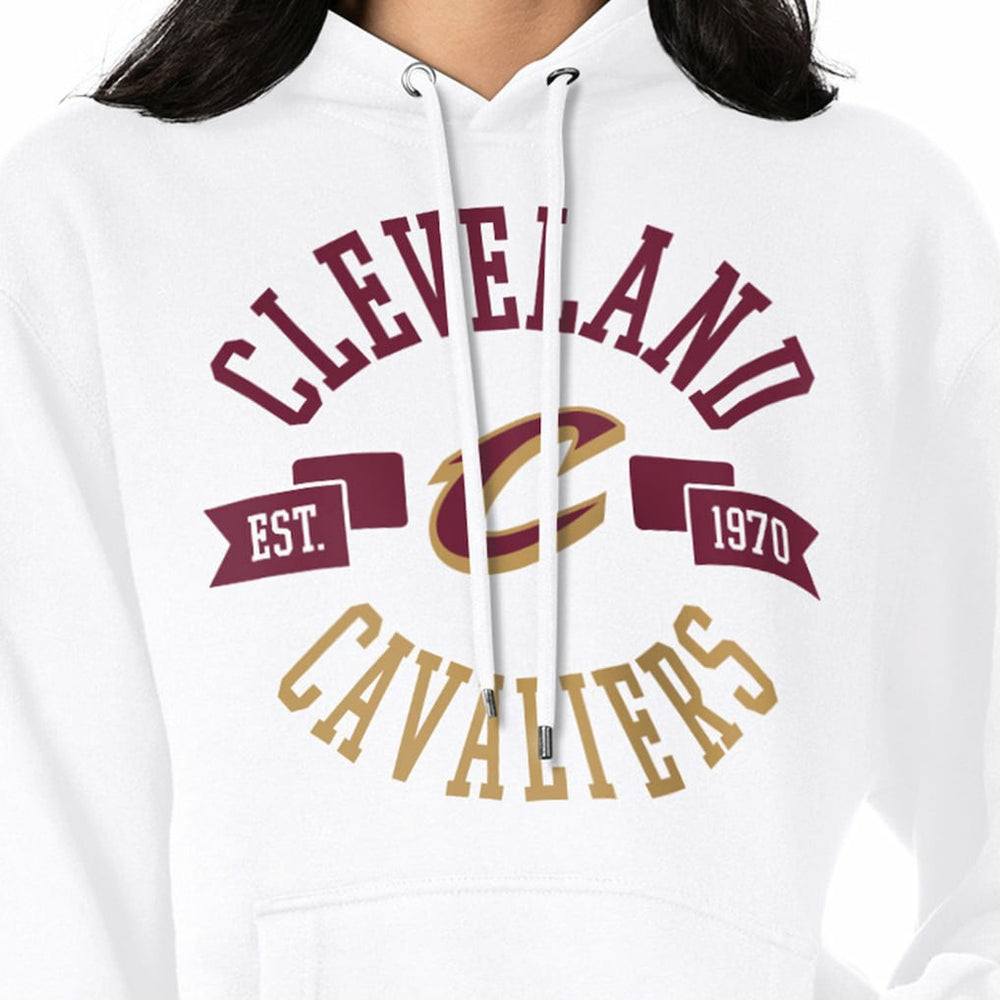 Cleveland Cavaliers G-III 4Her by Carl Banks Women's City Pullover Hoodie White