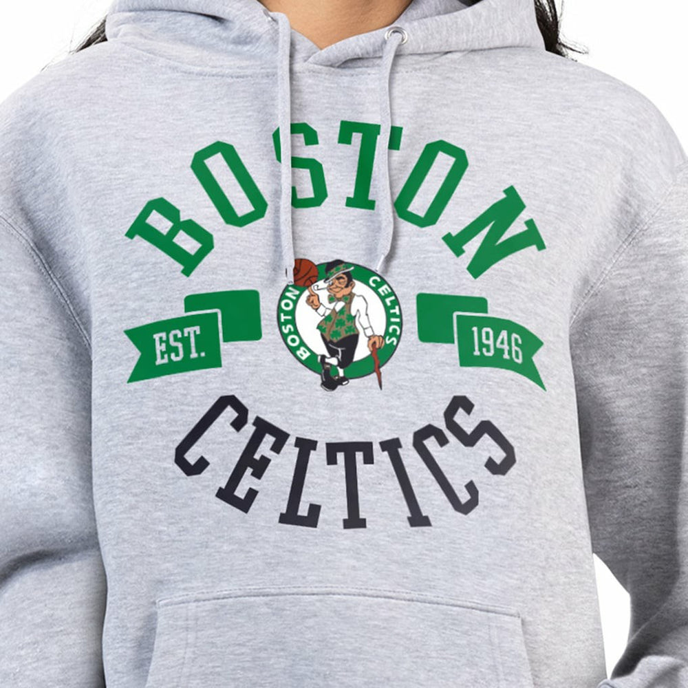 Boston Celtics G-III 4Her by Carl Banks Women's City Pullover Hoodie Heather Gray