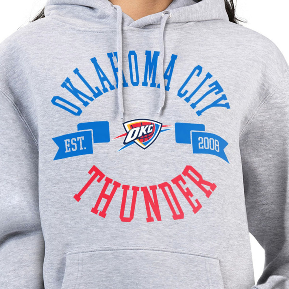 Oklahoma City Thunder G-III 4Her by Carl Banks Women's City Pullover Hoodie Heather Gray