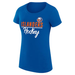 New York Islanders G-III 4Her by Carl Banks Women's Super-Slim Fit Lightweight Team Sport T-Shirt - Royal - NHL 200602495
