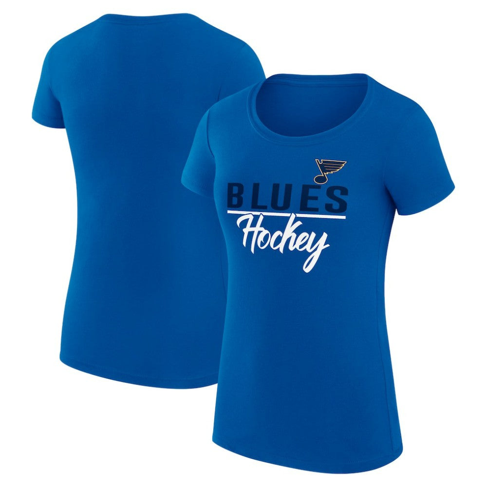 St. Louis Blues G-III 4Her by Carl Banks Women's Super-Slim Fit Lightweight Team Sport T-Shirt - Blue - NHL 200602497