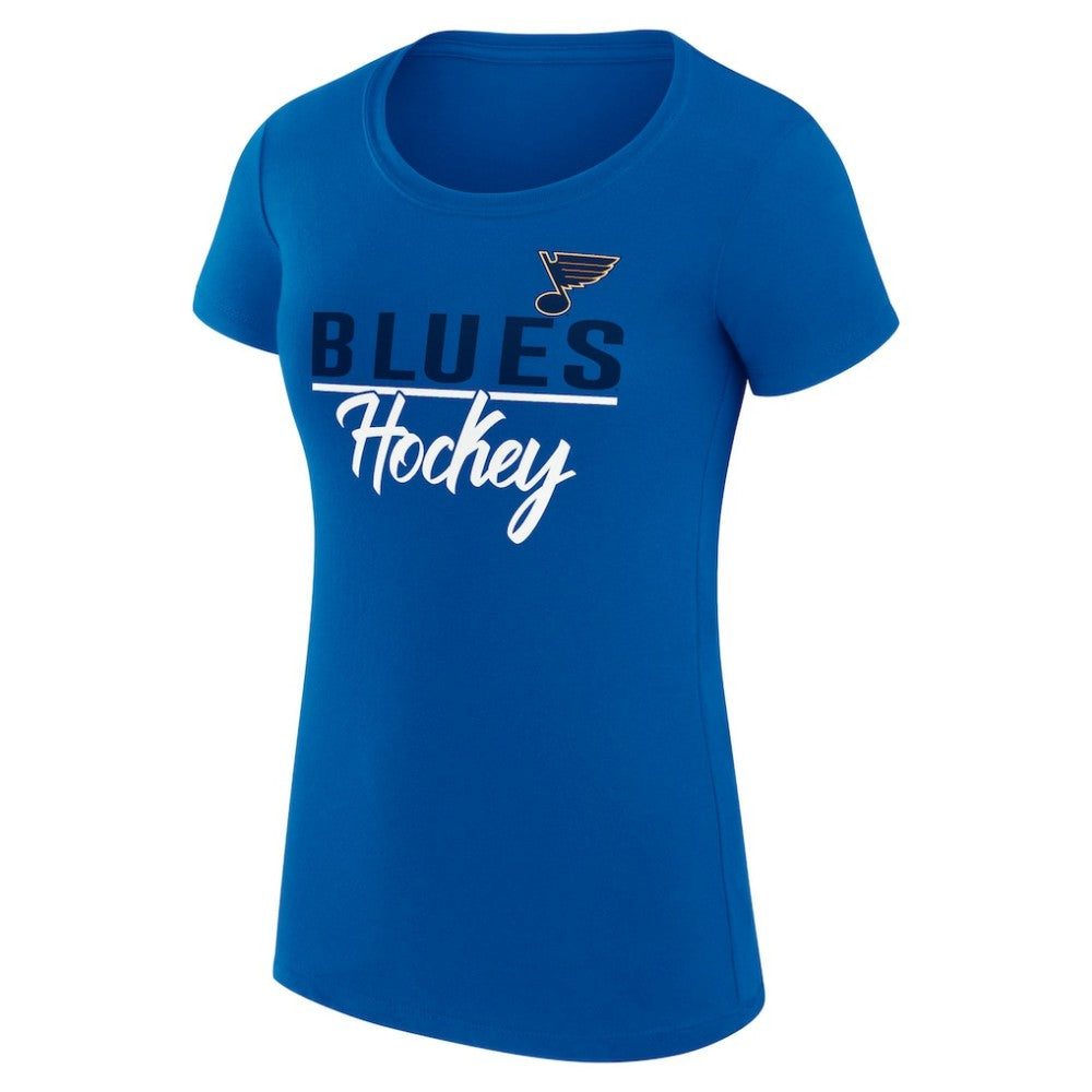 St. Louis Blues G-III 4Her by Carl Banks Women's Super-Slim Fit Lightweight Team Sport T-Shirt - Blue - NHL 200602497