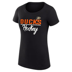 Anaheim Ducks G-III 4Her by Carl Banks Women's Super-Slim Fit Lightweight Team Sport T-Shirt - Black - NHL 200602520