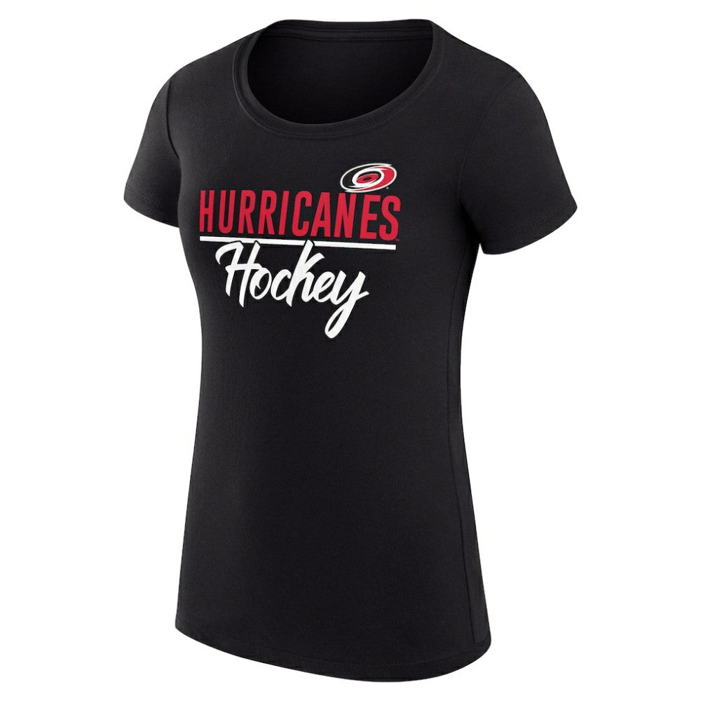 Carolina Hurricanes G-III 4Her by Carl Banks Women's Super-Slim Fit Lightweight Team Sport T-Shirt - Black - NHL 200602522