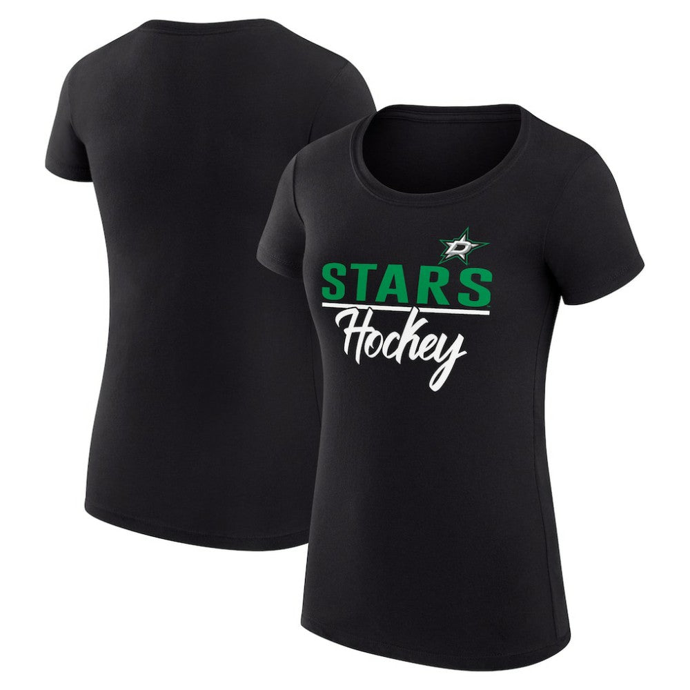Dallas Stars G-III 4Her by Carl Banks Women's Super-Slim Fit Lightweight Team Sport T-Shirt - Black - NHL 200602525
