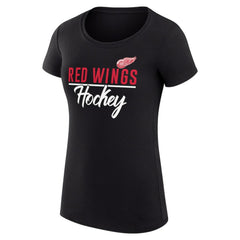 Detroit Red Wings G-III 4Her by Carl Banks Women's Super-Slim Fit Lightweight Team Sport T-Shirt - Black - NHL 200602526