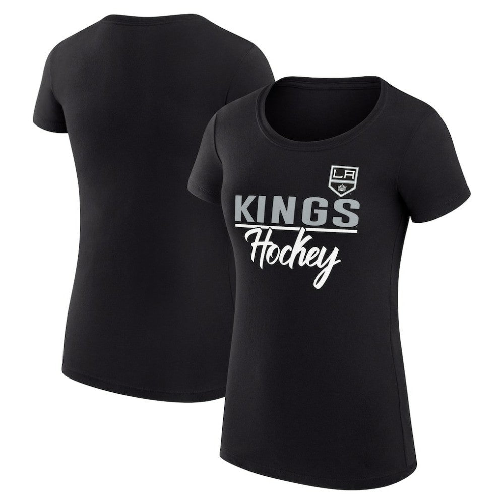 Los Angeles Kings G-III 4Her by Carl Banks Women's Super-Slim Fit Lightweight Team Sport T-Shirt - Black - NHL 200602527