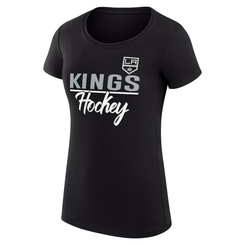 Los Angeles Kings G-III 4Her by Carl Banks Women's Super-Slim Fit Lightweight Team Sport T-Shirt - Black - NHL 200602527