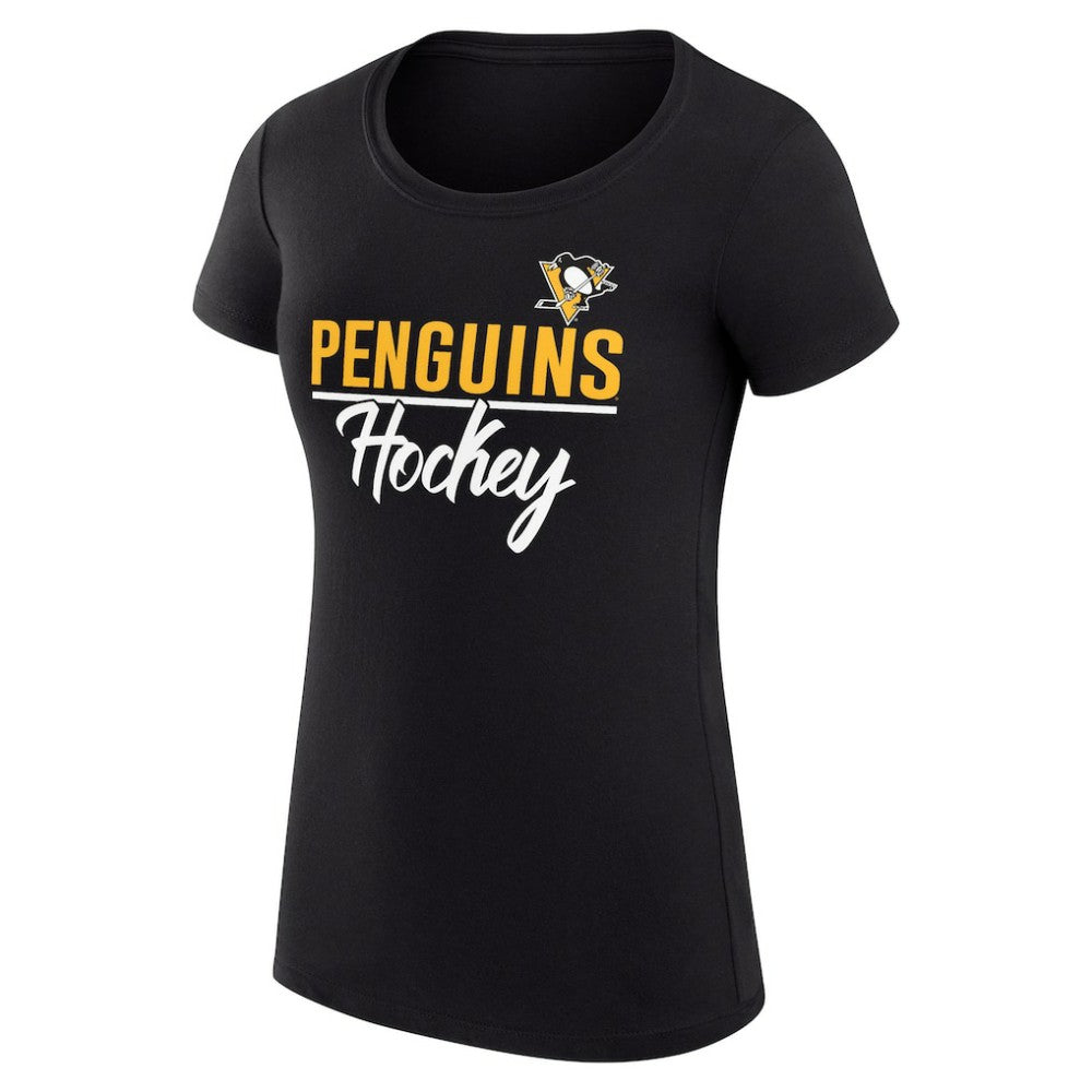 Pittsburgh Penguins G-III 4Her by Carl Banks Women's Super-Slim Fit Lightweight Team Sport T-Shirt - Black - NHL 200602533