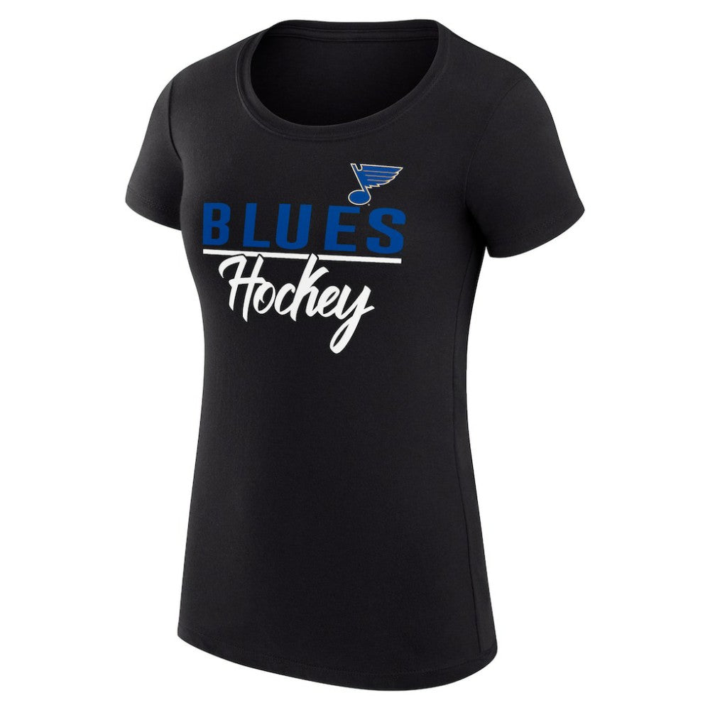 St. Louis Blues G-III 4Her by Carl Banks Women's Super-Slim Fit Lightweight Team Sport T-Shirt - Black - NHL 200602535
