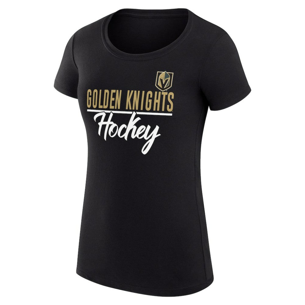 Vegas Golden Knights G-III 4Her by Carl Banks Women's Super-Slim Fit Lightweight Team Sport T-Shirt - Black - NHL 200602536