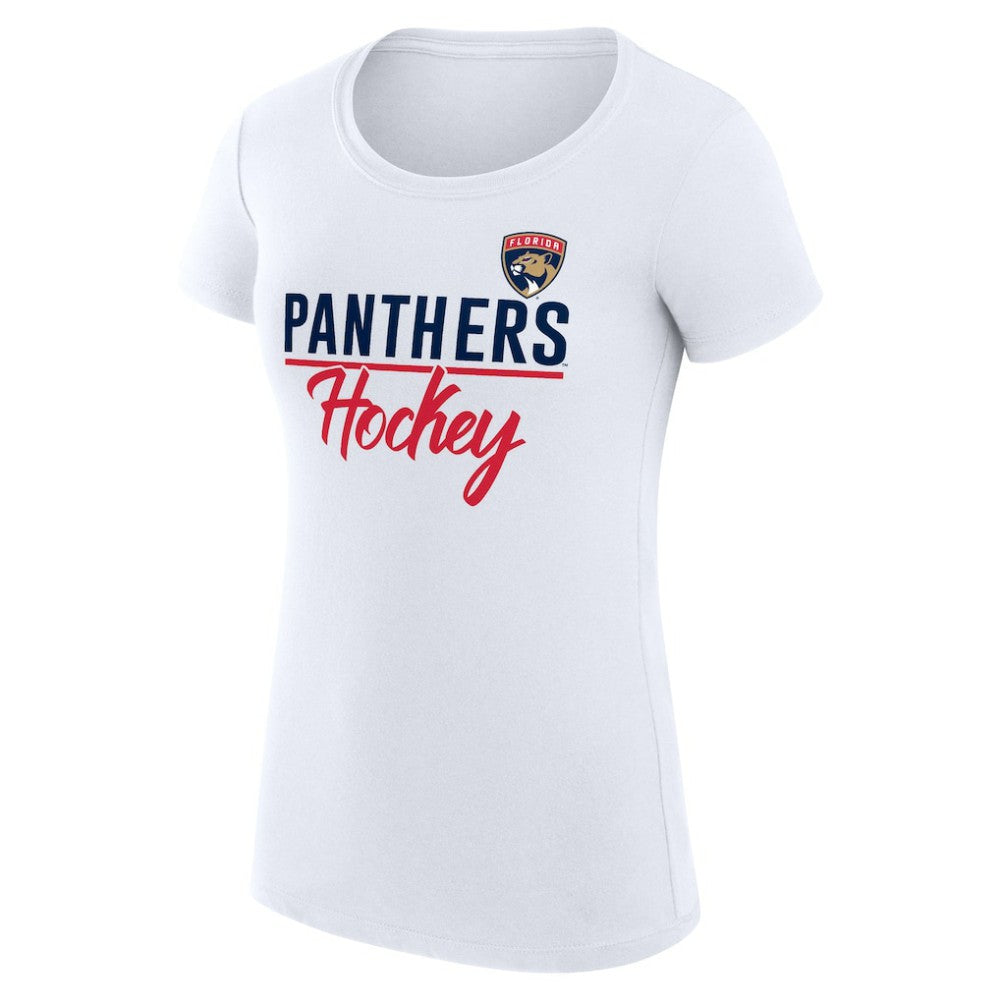 Florida Panthers G-III 4Her by Carl Banks Women's Super-Slim Fit Lightweight Team Sport T-Shirt - White - NHL 200602580