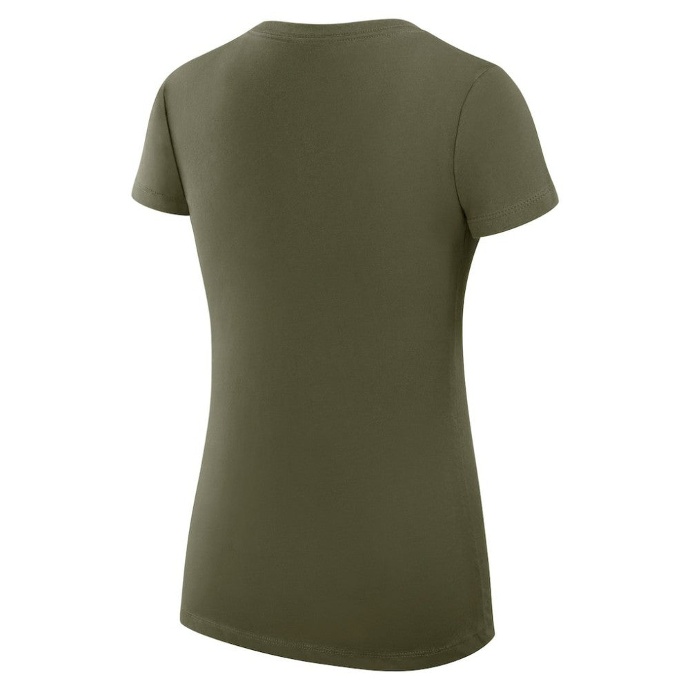 Dallas Stars G-III 4Her by Carl Banks Women's Super-Slim Fit Lightweight Team Sport V-Neck T-Shirt - Olive - NHL 200602605