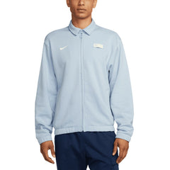 USMNT Club Fleece Harrington Full-Zip Jacket Light Blue - Nike Discount