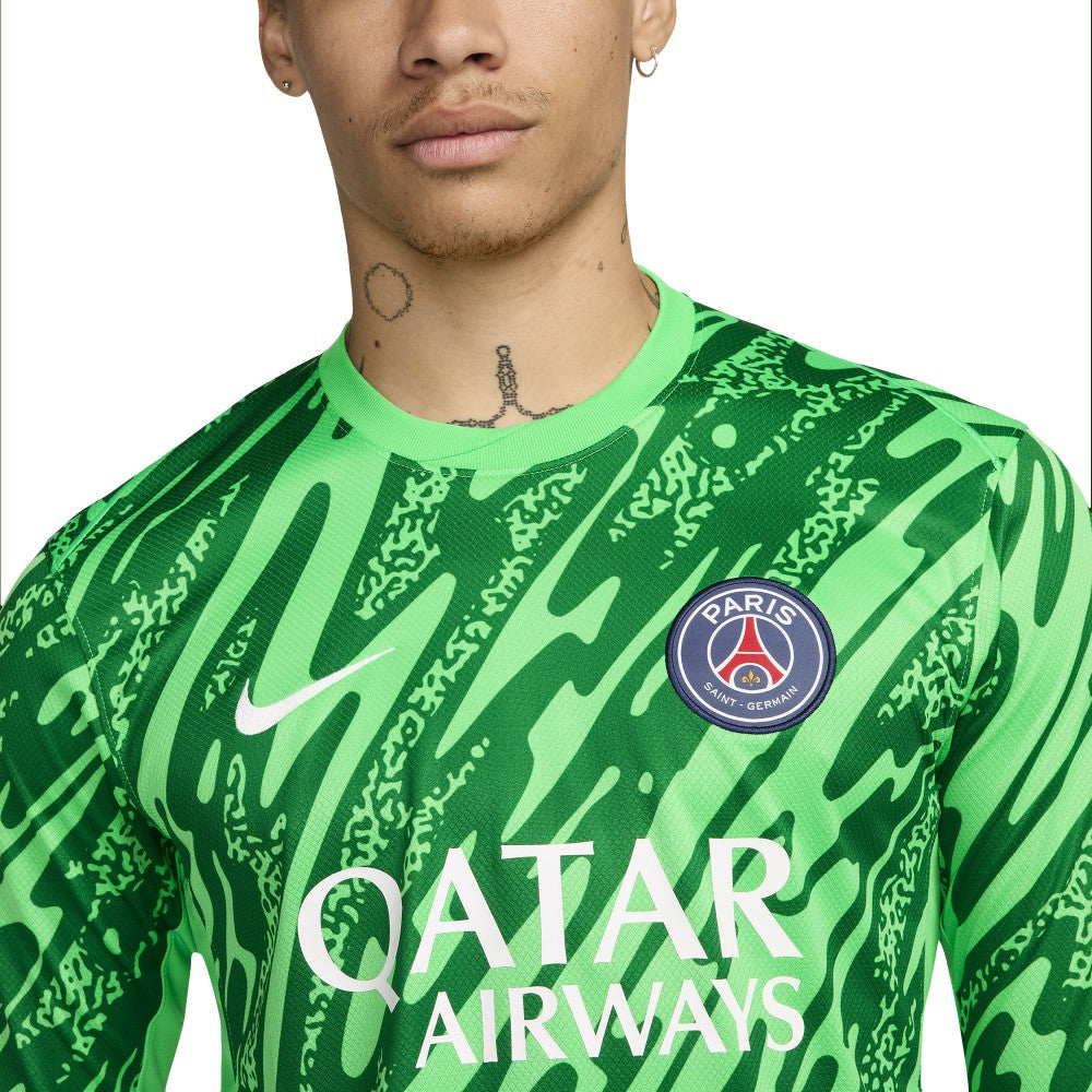 Paris Saint-Germain 2024/25 Goalkeeper Replica Stadium Long Sleeve Jersey Green - Nike sale