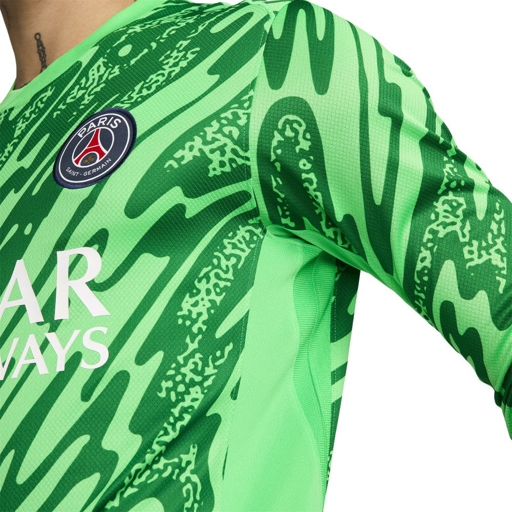 Paris Saint-Germain 2024/25 Goalkeeper Replica Stadium Long Sleeve Jersey Green - Nike sale