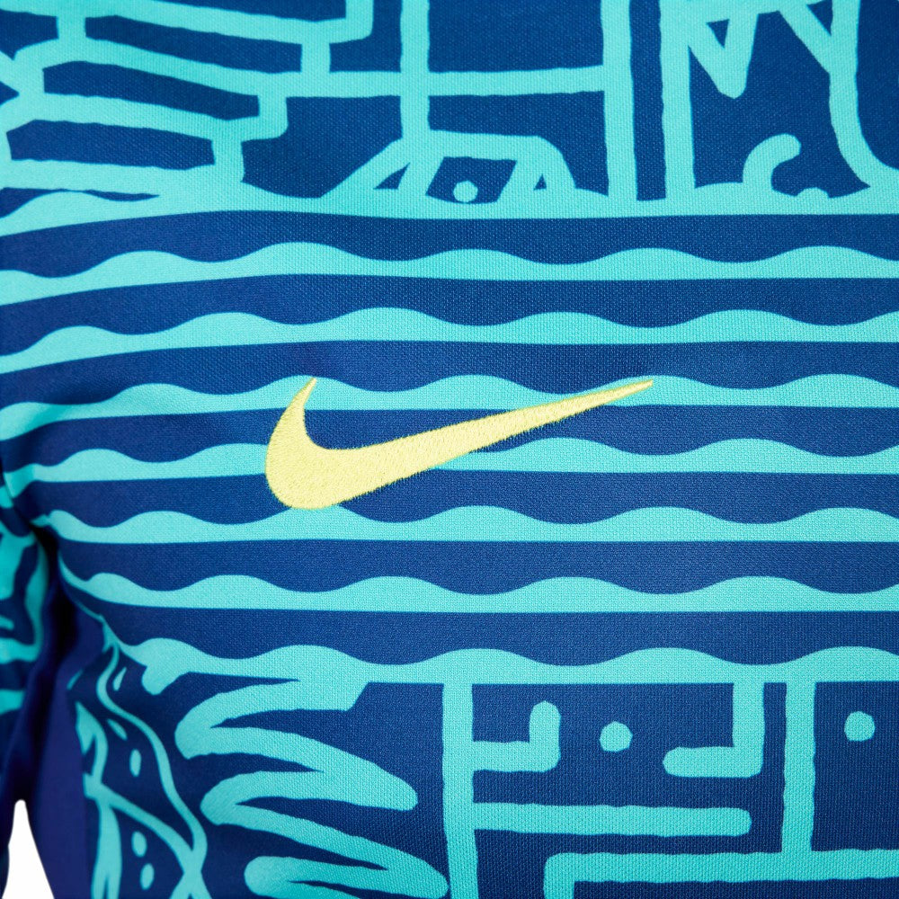 Brazil National Team 2024 Academy Pro Pre-Match Top Blue - Nike Discount