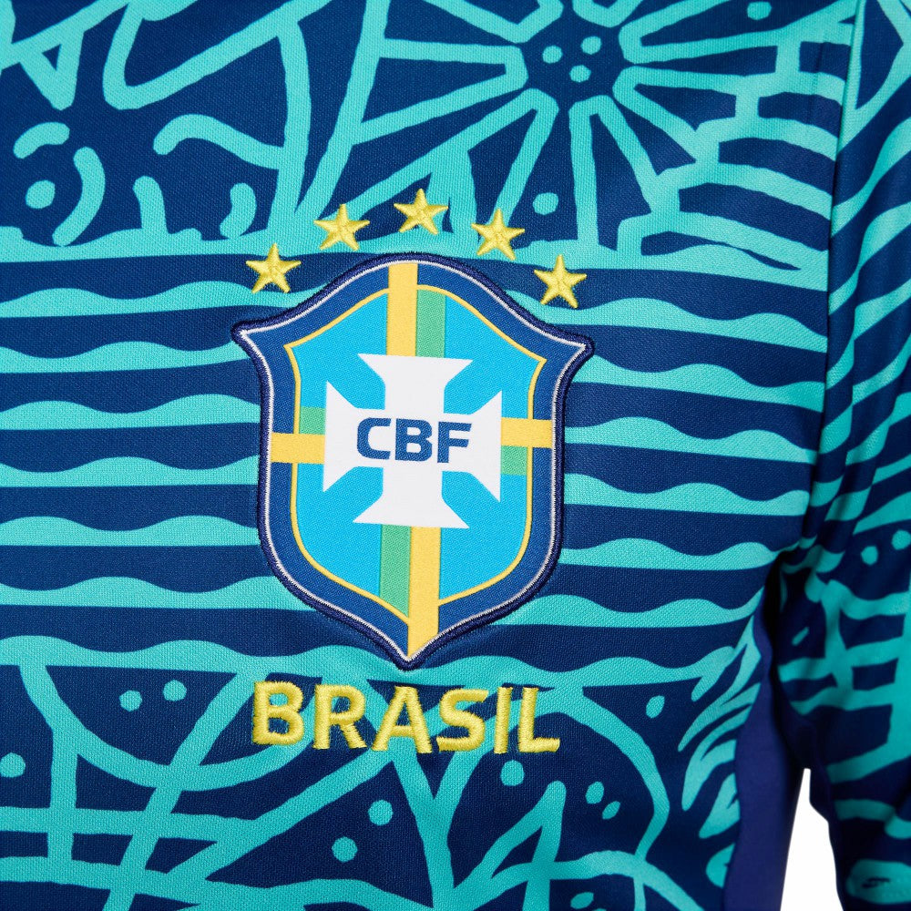 Brazil National Team 2024 Academy Pro Pre-Match Top Blue - Nike Discount