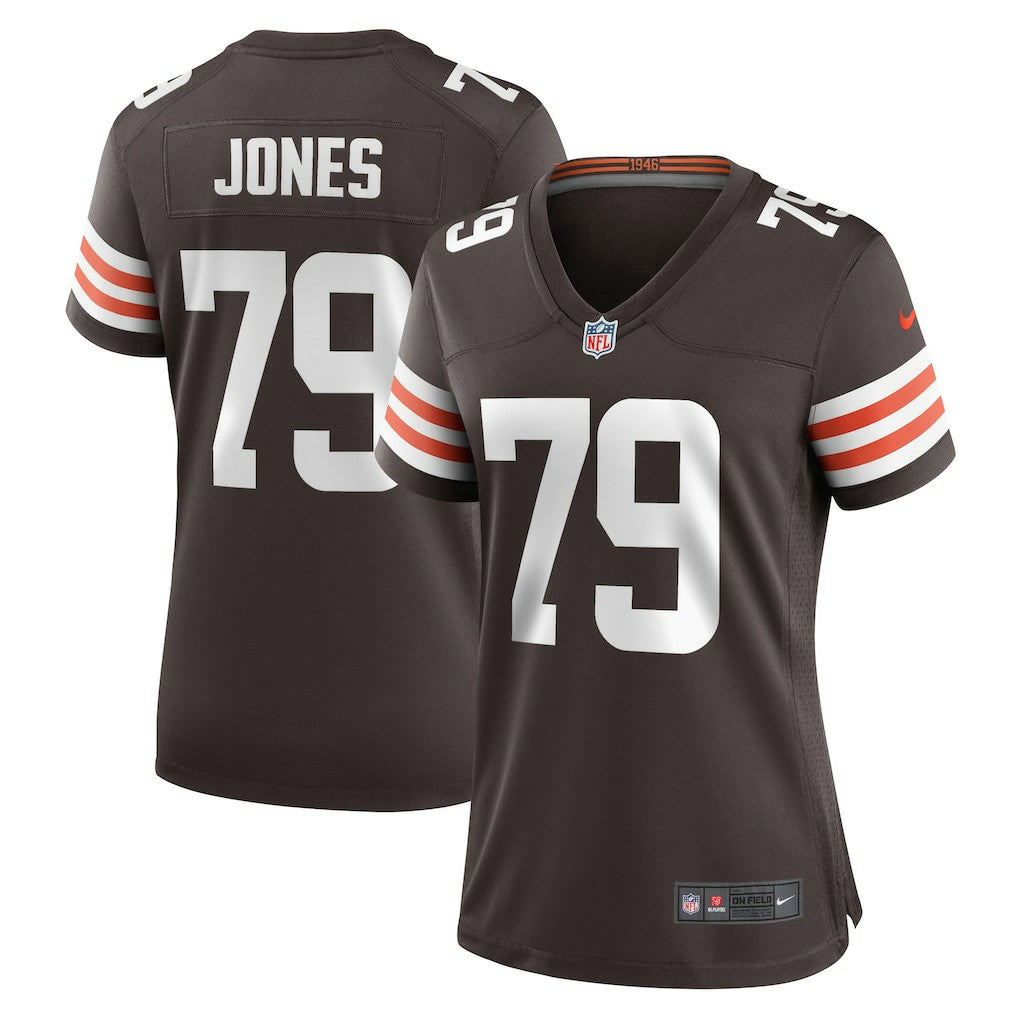 Nike Dawand Jones Cleveland Browns Women's Team Game Jersey Brown