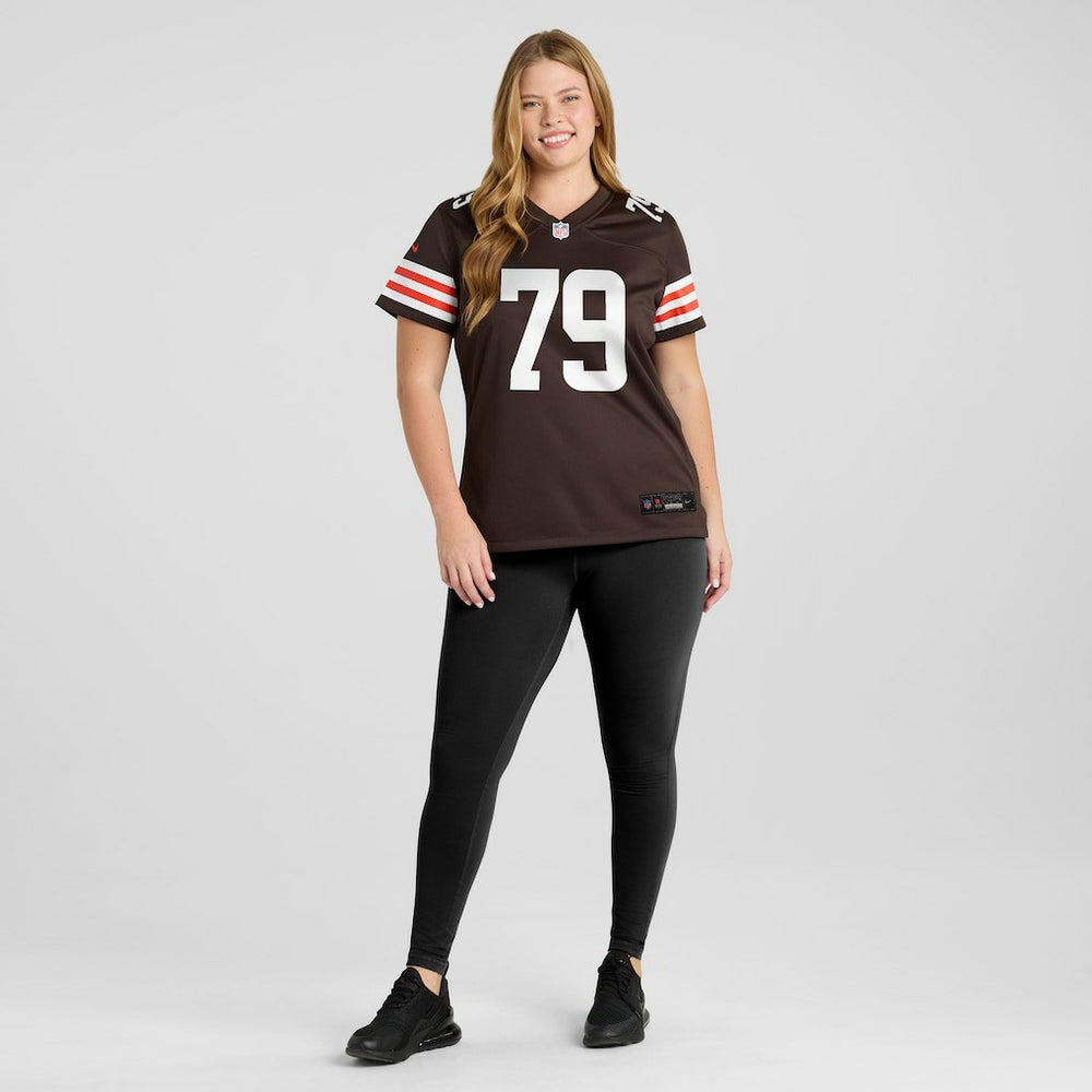 Nike Dawand Jones Cleveland Browns Women's Team Game Jersey Brown