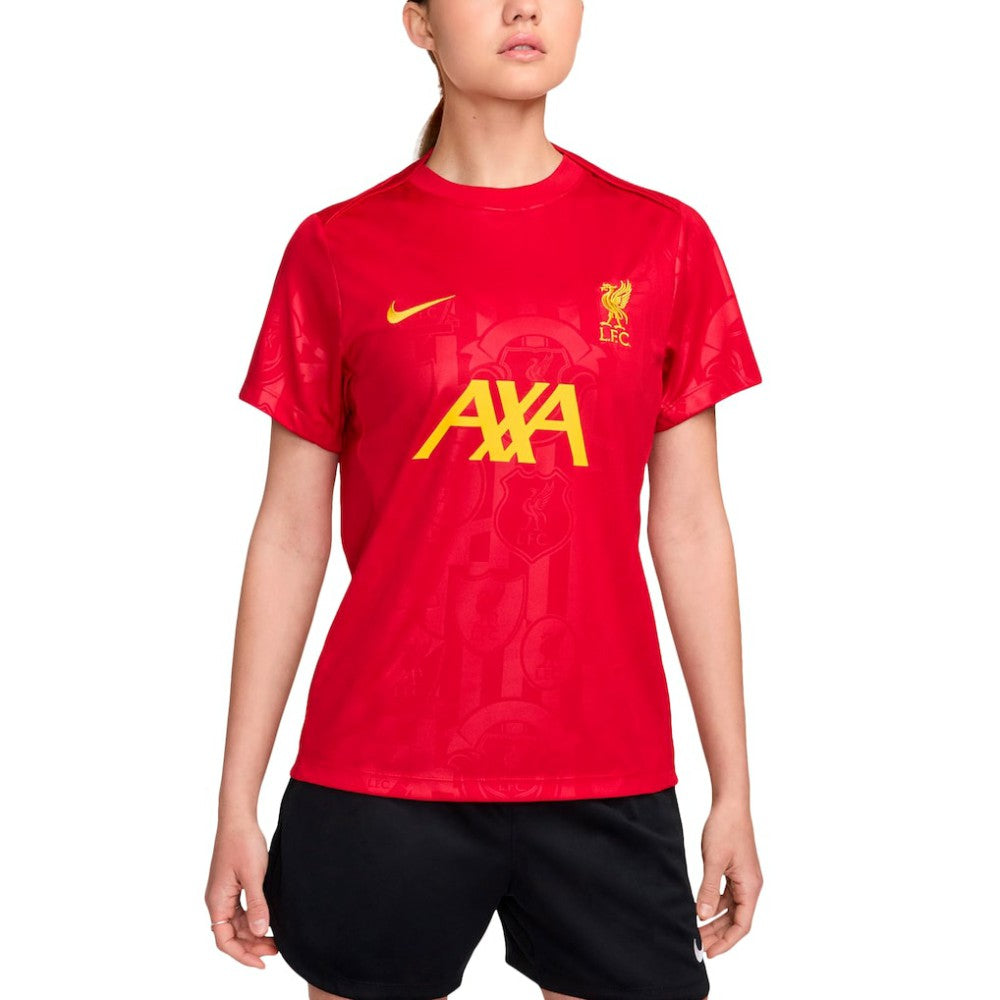 Liverpool Women's 2024/25 Academy Pro Pre-Match Top Red - Nike for sale