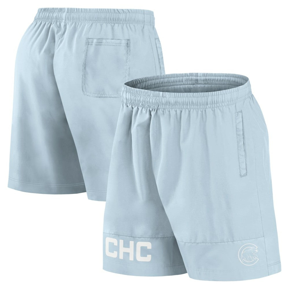Chicago Cubs Fanatics Elements Swim Shorts - Light Blue - Fanatics Discount