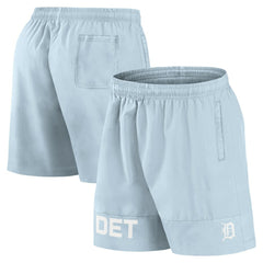 Detroit Tigers Fanatics Elements Swim Shorts - Light Blue - Fanatics Discount