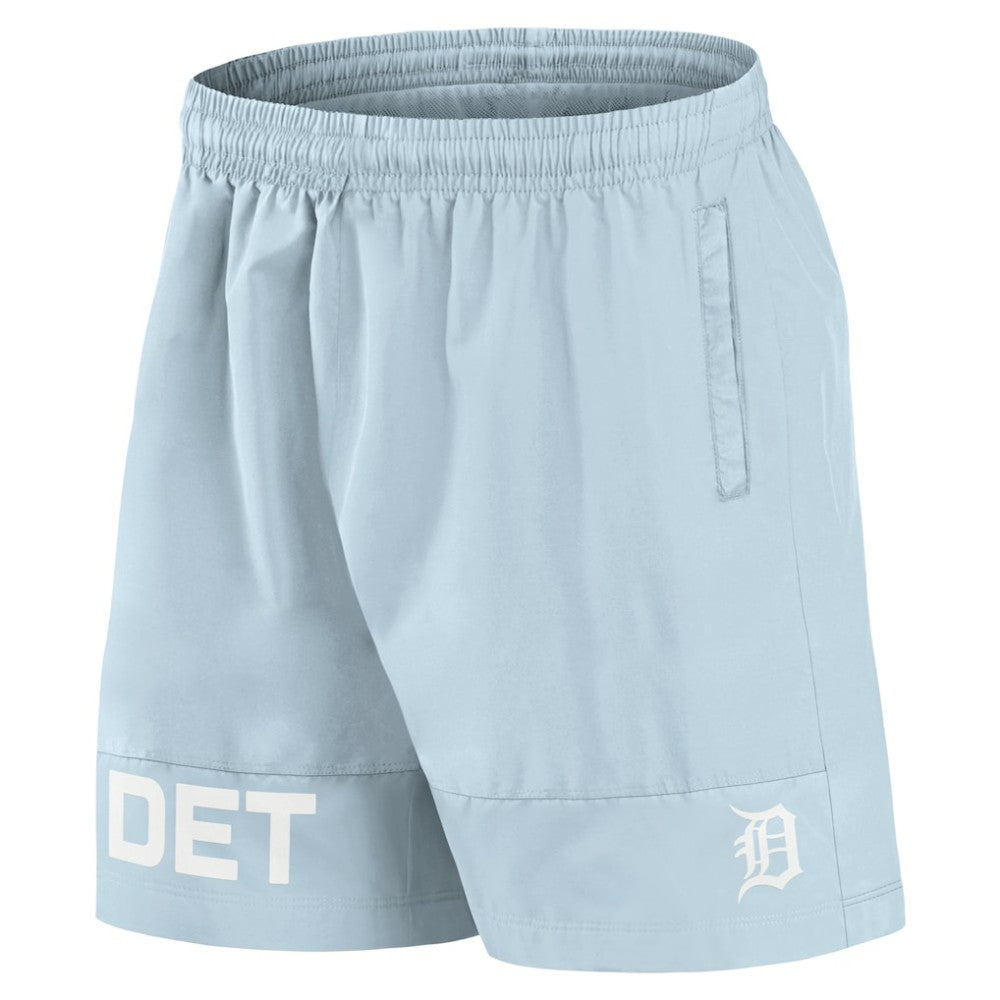 Detroit Tigers Fanatics Elements Swim Shorts - Light Blue - Fanatics Discount