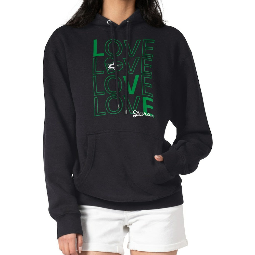 Dallas Stars G-III 4Her by Carl Banks Women's Hockey Love Fleece Pullover Hoodie - Black - NHL 200607224