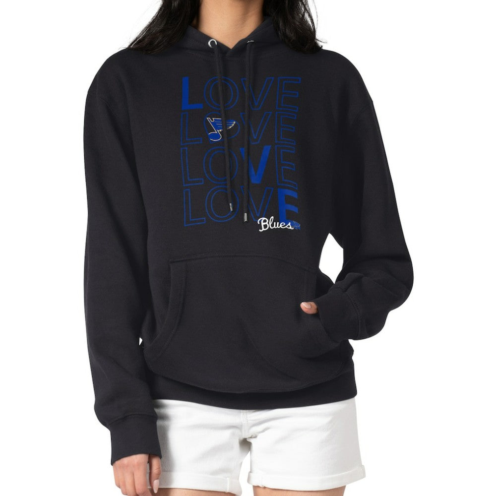 St. Louis Blues G-III 4Her by Carl Banks Women's Hockey Love Fleece Pullover Hoodie - Black - NHL 200607234