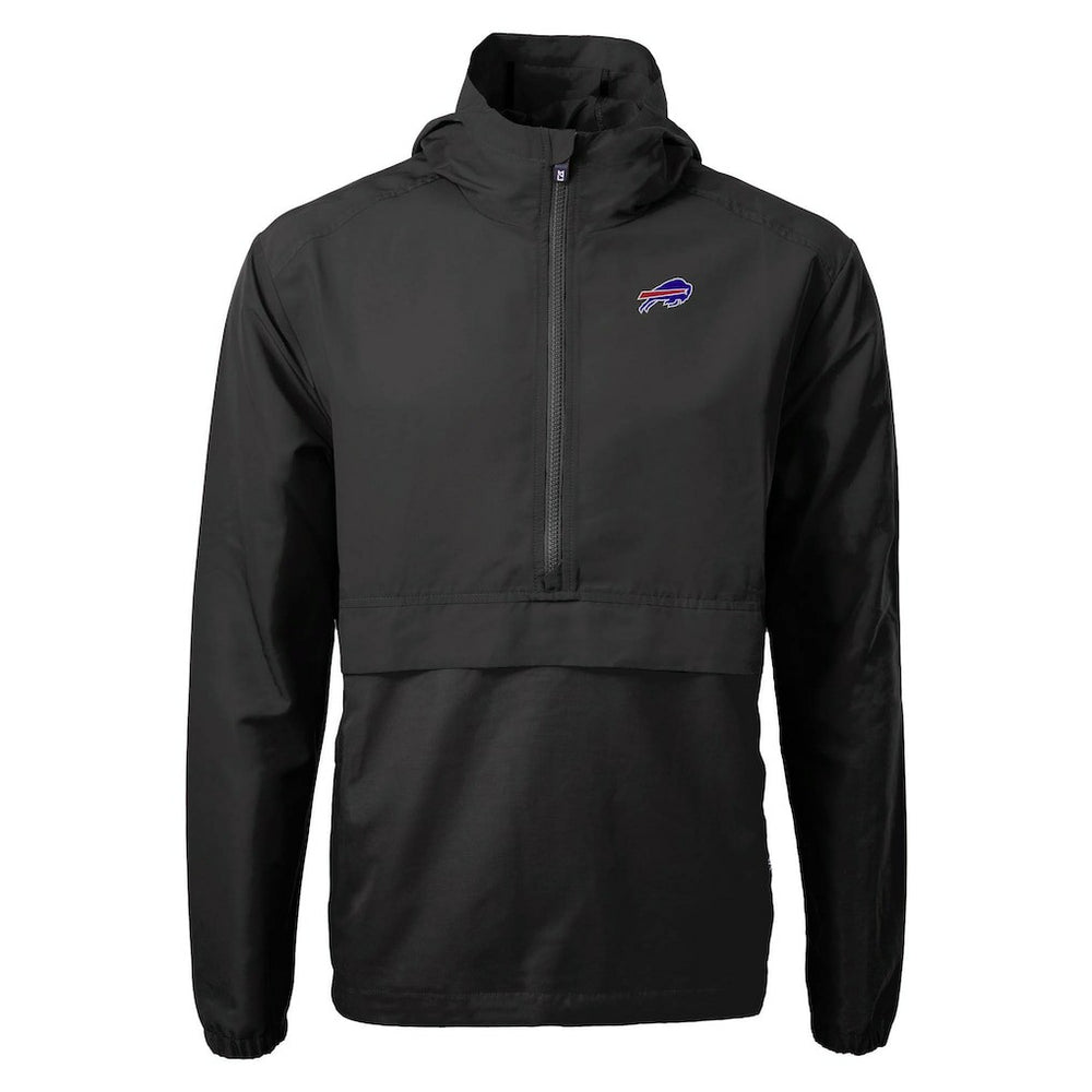 Buffalo Bills Cutter & Buck Charter Eco Recycled Anorak Half-Zip Jacket Black