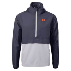 Chicago Bears Cutter & Buck Charter Eco Recycled Anorak Half-Zip Jacket Blue
